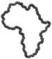 Africa Outline embroidery design