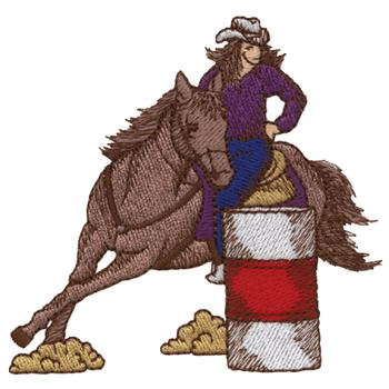 Dakota collectibles embroidery design barrel racing 350 inches h x 3 Dakota collectibles embroidery design barrel racing 350 inches h x 3