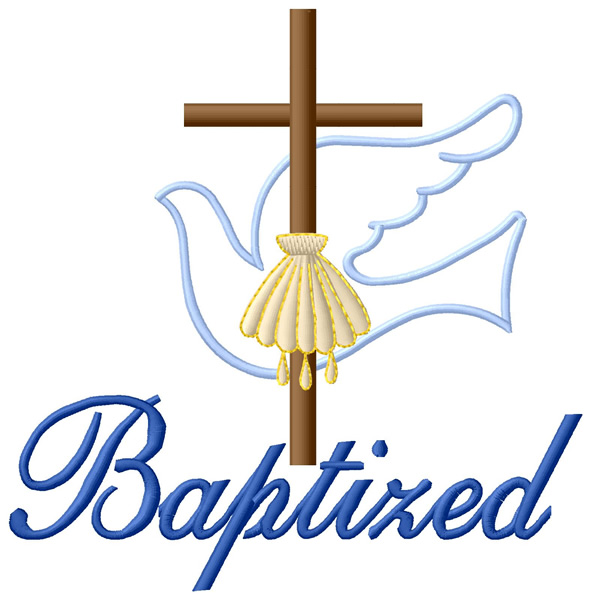 grand slam designs embroidery design baptized 6 11 inches baptism cross embroidery design