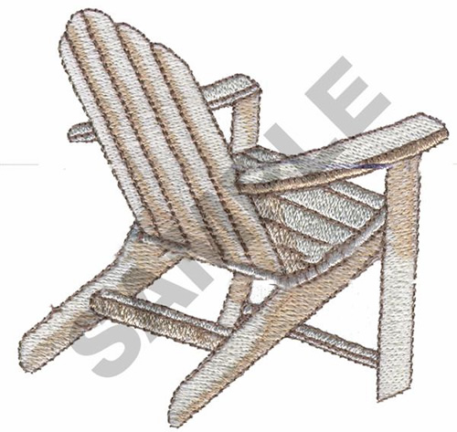 Great Notions Embroidery Design: ADIRONDACK CHAIR 2.98 inches H x 2.99 