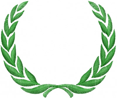Laurel Wreath Embroidery Design