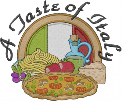 Machine embroidery designs embroidery design taste of italy 689