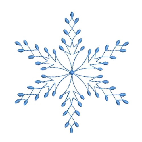 Needle Passion Embroidery Embroidery Design Blue Snowflake 374 inches