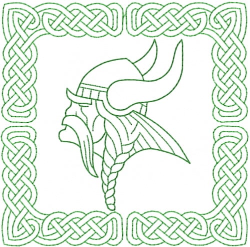 viking head outline