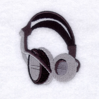 Design Headphones on Headphones Embroidery Design