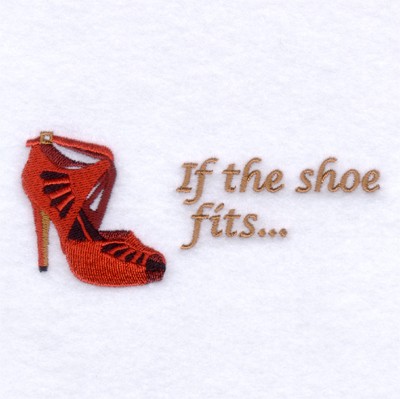 Designshoe Online on If The Shoe Fits    Embroidery Design