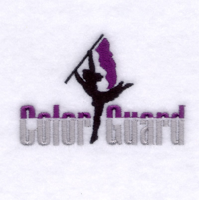 Starbird inc embroidery design color guard 207 inches h x 306 inches w