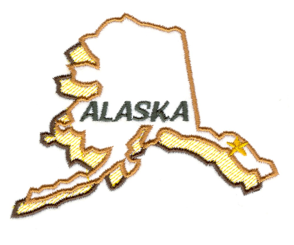 Stitchitize embroidery design alaska state outline 309 inches h x 4