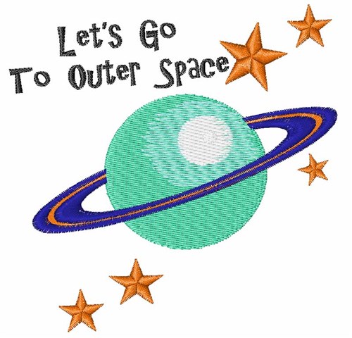 To outer space embroidery design To outer space embroidery design
