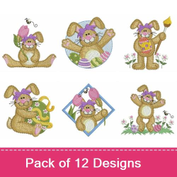 Easter bunny cutie embroidery designs machine embroidery designs at Easter bunny cutie embroidery designs machine embroidery designs at