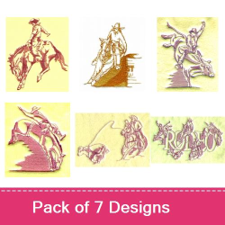 Rodeo Designs Embroidery design pack by Balboa Threadworks, Embroidery ...