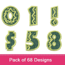 El Rio Lobo Font Embroidery design pack by Bella Mia Designs ...