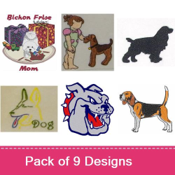 Happy Dog Breeds Embroidery design pack by Embroidery Patterns ...