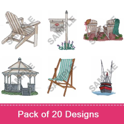 ADIRONDACK CHAIR Embroidery Designs, Machine Embroidery ...