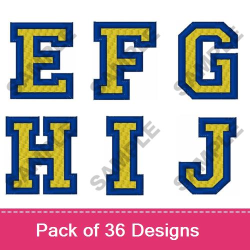 All-Star Alphabet 2 Embroidery Designs, Machine Embroidery Designs at ...