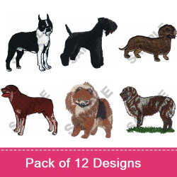 Great Realistic Dogs Embroidery Design Pack By Great Notions 