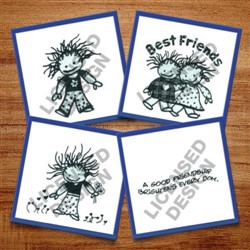 48 More Friends Embroidery Pattern for Sale