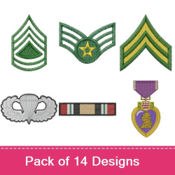 Military Logos Embroidery design pack by Machine Embroidery Designs ...