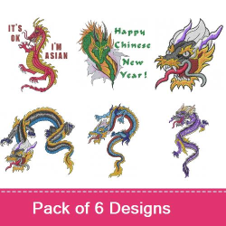 Chinese Dragon Embroidery Designs, Machine Embroidery Designs at