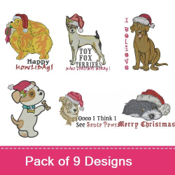 Happy Howlidays! Embroidery design pack by Machine Embroidery Designs ...