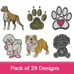 A Dogs Life Embroidery design pack by Machine Embroidery Designs ...