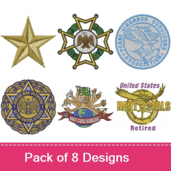 110+ Military Insignia Embroidery Designs Gif