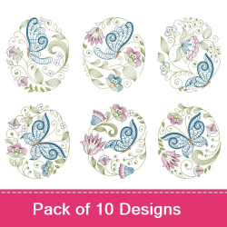 Large Hoop Jacobean Dream Embroidery design pack by Pat Williams ...