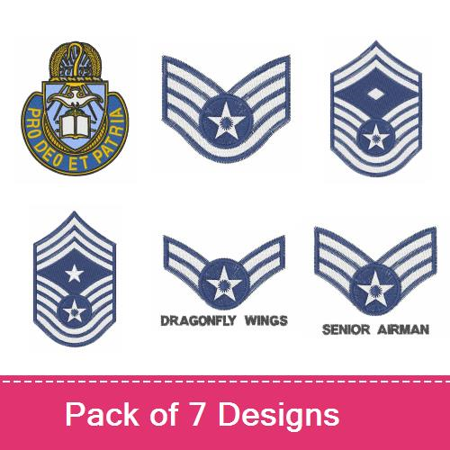 Military Ranks & Patches Embroidery design pack by Bella Mia Designs ...