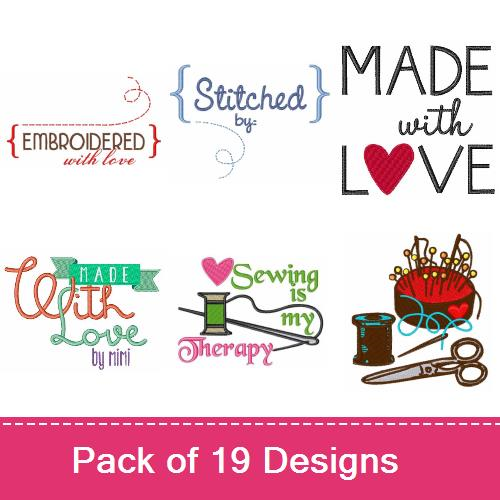 Sewing Notions & Tags Embroidery design pack by Concord Collections ...