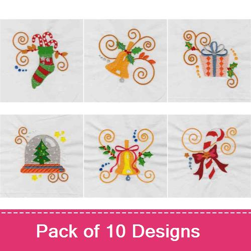 Jacobean Christmas 2 Embroidery design pack by DayDream Designs ...