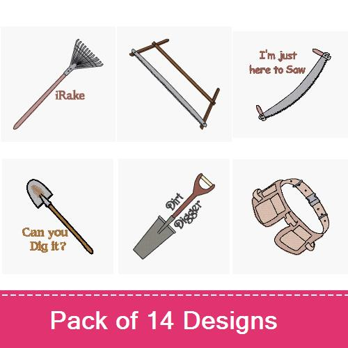 Hand Tools Embroidery design pack by Embroidery Patterns Occupational Embroidery tools hand supplies sewwhatalicia stitches patterns sewing techniques tutorial stitch cross ribbon read