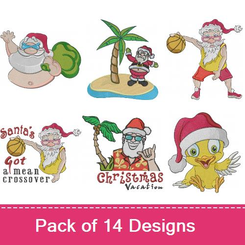 Christmas Vacation! Embroidery design pack by Machine Embroidery