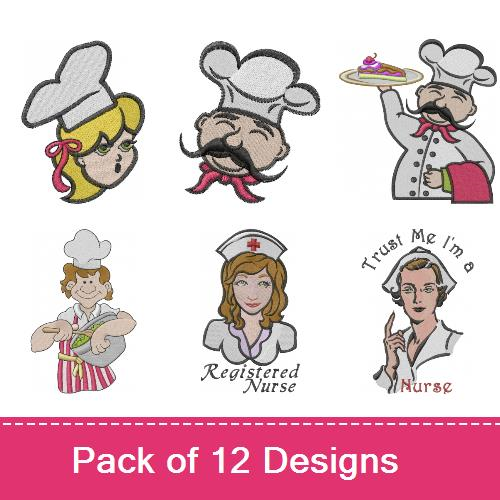 Occupations embroidery design pack by machine embroidery designs Occupations embroidery design pack by machine embroidery designs