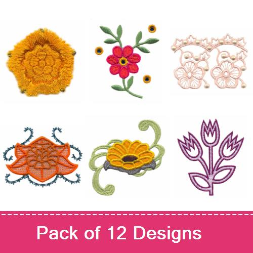 Special Technique Florals 2 Embroidery design pack by Stitchitize ...