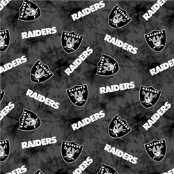 Fabric Traditions Las Vegas Raiders Tie Dye NFL Flannel Fabric