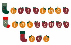 Christmas stockings font by annthegran home format fonts on