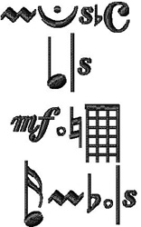 which fonts on word have musical symbols