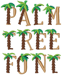 Machine Embroidery Designs at Embroidery Library! - Palm Tree
