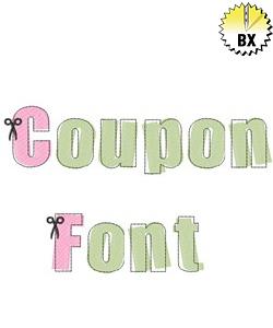 Coupon font by concord collections embrilliance fonts on
