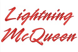 Lightning McQueen by Easy Embroidery Home Format Fonts on ...