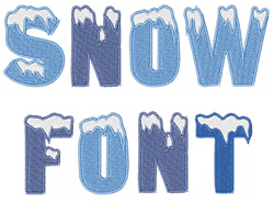 Download Snow Font By Embroidery Patterns Home Format Fonts On Embroiderydesigns Com