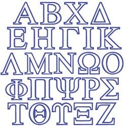 Greek Set - Outline by Embroidery Patterns Home Format Fonts on ...