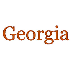 georgia font script free