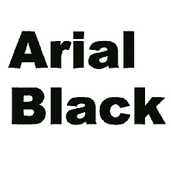 Arial 20 Black Font