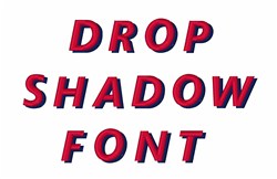 drop shadow font in after effects