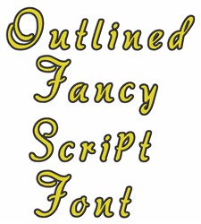 fancy script embroidery font generator