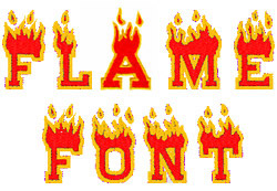 FLAME ALPHABET by Great Notions Home Format Fonts on ...
