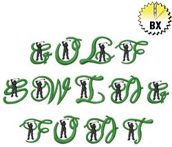 Golf By Machine Embroidery Designs Embrilliance Fonts On Embroiderydesigns Com