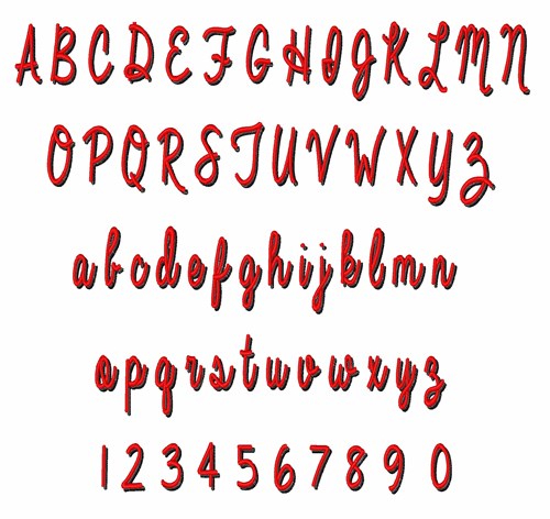 loopy cursive font