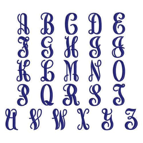 Download Vine Monogram Font By Grand Slam Designs Home Format Fonts On Embroiderydesigns Com